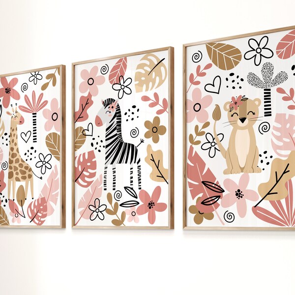 Jungle Nursery Art - Etsy