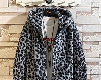leopard windbreaker jacket