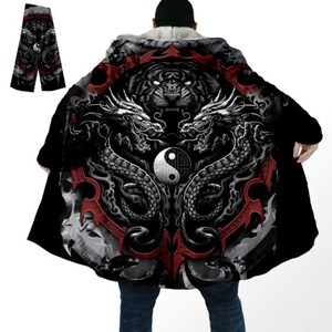 casual unisex long sleeve hooded zipper solid nazgul long coat