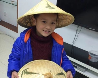 Plaited bamboo hat clearance