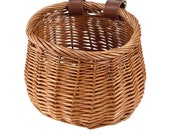 MTB Wicker Bicycle Front Basket Fish Basket Front Storage Basket Vintage Children MTB Bike Basket Cycling Cart Shopping Handbag