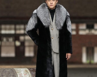 100% Real Genuine Mink Fur Long Coat Outwear Overcoat Custom Womens trench parka 100% Real Genuine Mink Fur Long Coat Outwear Overcoat Custom Womens trench parka