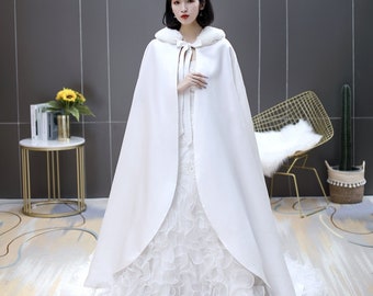 white winter cloak