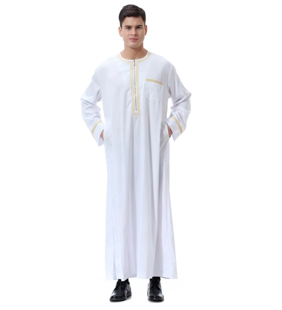 Man Abaya Muslim Dress Pakistan Islam Clothing Abayas Robe | Etsy