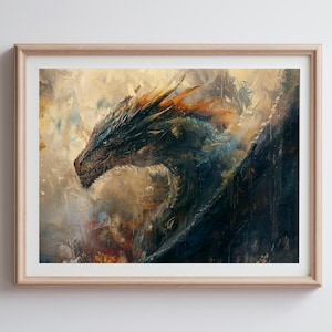 Epic Dragon Poster Print - Drache Inspiriertes Poster | Kunstdruck | Targaryen Fantasy Dekor