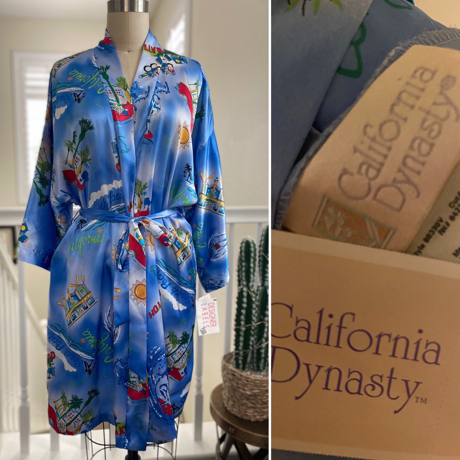 Hollywood or Bust! | Silky | 1980’s Deadstock Robe With Pockets ...