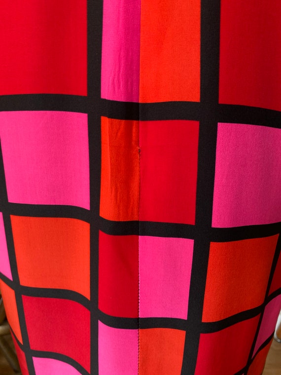 She’s Staying Alive  | 1980’s Silk Squares Dress … - image 9