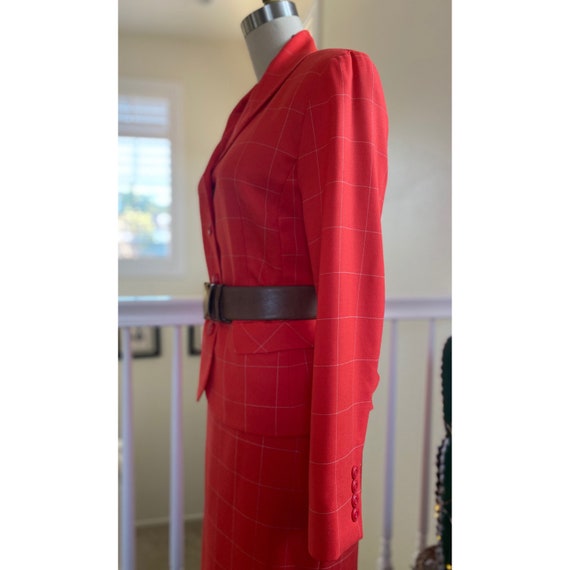 Power Plaid Suit | Pendleton 2-Piece 1980’s Skirt… - image 4