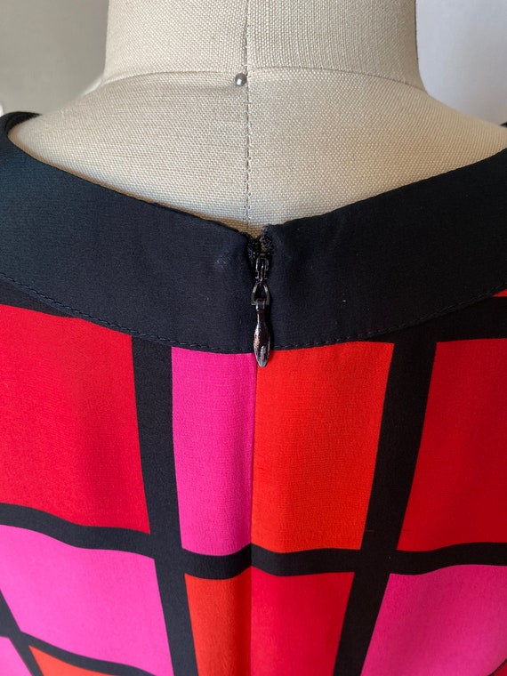 She’s Staying Alive  | 1980’s Silk Squares Dress … - image 7