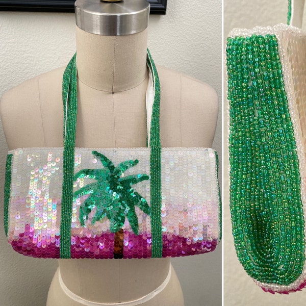 If You Like Piña Colada | Swee Lo Sequin Mini Fashion Purse | Palm Springs, 29 Palms | Gift for Fabulous Person | 5" x 10"