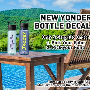 Porte-nom pour votre bouteille d'eau YETI Yonder