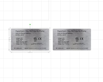 4" Brushed Stainless Steel Waterproof Sticker: Customizable
