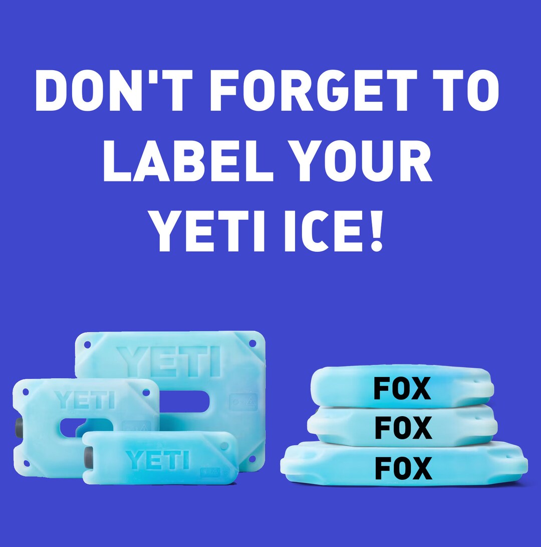 Ice Pack Tag Custom Name Tag Decal: Heavy Duty Vinyl for ICE Packs - Etsy