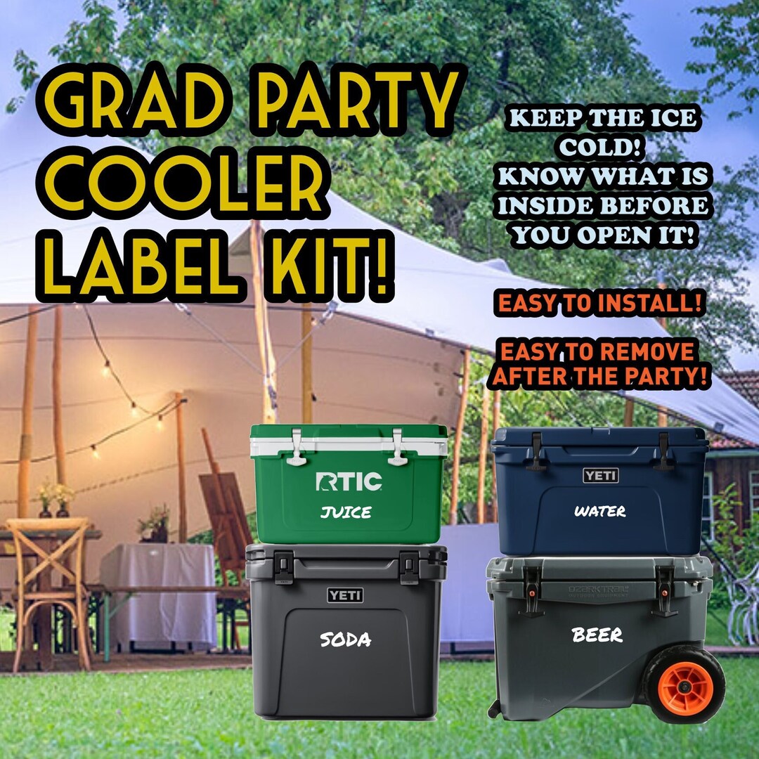 Summer Cooler Label Multi Pack Customized to Your Needs Label a Lot of