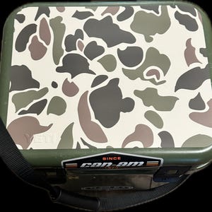 Camo Lid decal sticker for the top of your YETI cooler! VERY sticky/ laminated Custom Decal  For your Cooler Make Your Own Personalized