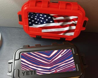 Personalized State Flag Go Box Lid Decal: Heavy Duty Waterproof Vinyl