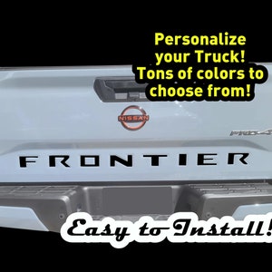 2022-2024 nissan frontier pro tailgate inserts tons of colors!!!
