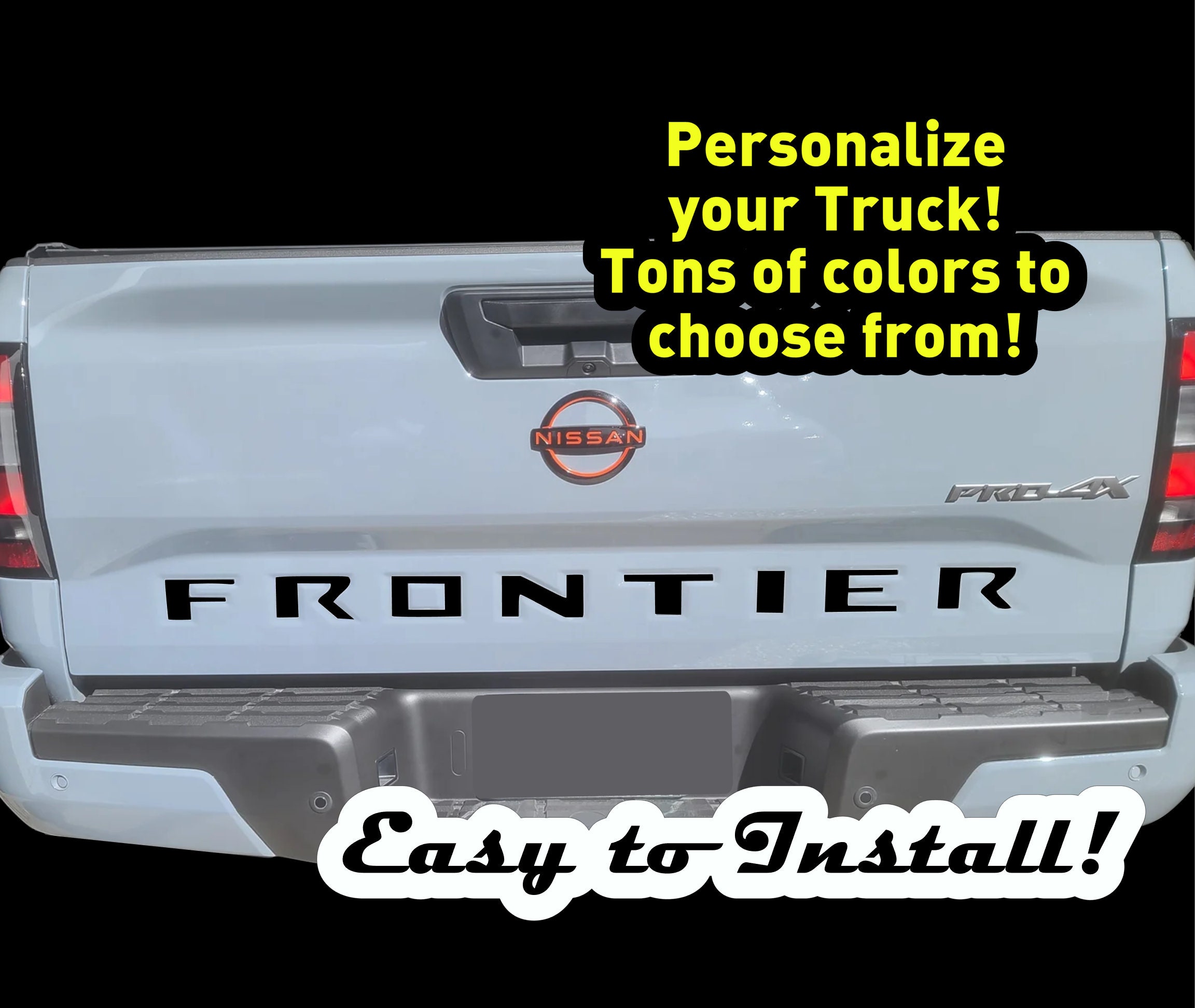 2001 nissan 2024 frontier tailgate emblem