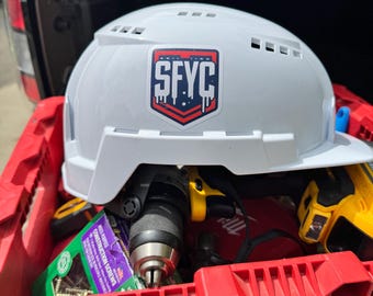 Custom Hard Hat Sticker: Waterproof Matte Vinyl Decal