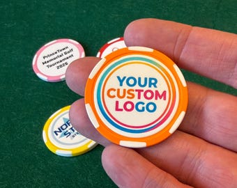 Custom UV Printed Poker Chips – Full Color Logo, Photo, Text (Groomsmen Gifts)