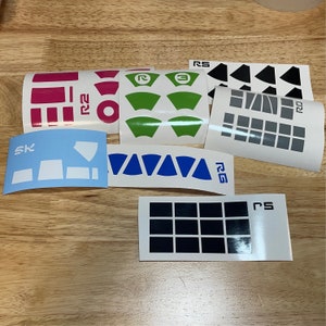 Easy Install Droid Depot Panel Stickers! Holographic, Metallic, Colorfull Star Wars fits R-droids and C-droids Galaxy&#39;s Edge R0 R2 R3 R5 R6