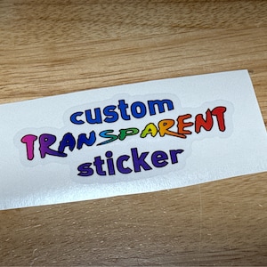 Custom Transparent Logo Sticker: Waterproof Vinyl Decal