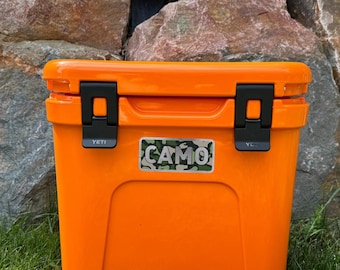 Custom Camo Cooler Badge, Waterproof Vinyl Sticker