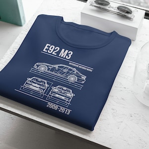 BMW E92 M3 blueprint Shirt
