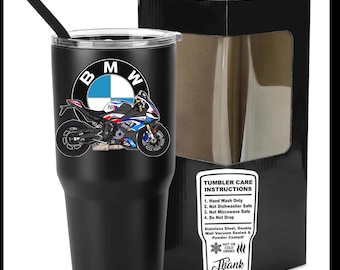 Vaso de viaje de 30 oz, BMW, S1000r, M1000r, M1000rr, S1000RR, Regalos para él, personalizado, regalo