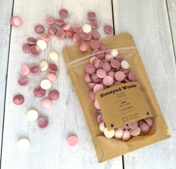 Honeyed Woods Wax Pieces | Vanilla Amber Scent | Love Intention Soy Wax Melts