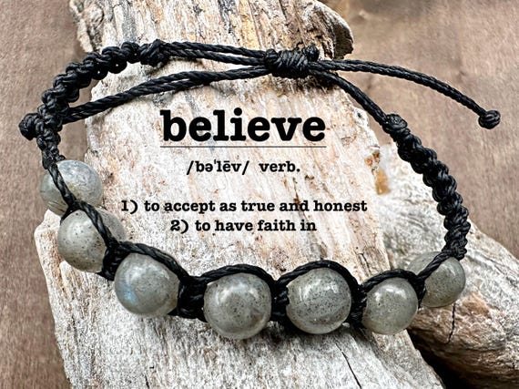 Adjustable Macrame Labradorite Bracelet
