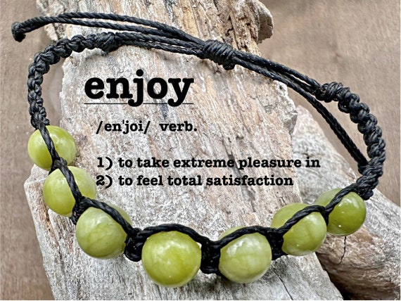 Adjustable Macrame Peridot Bracelet