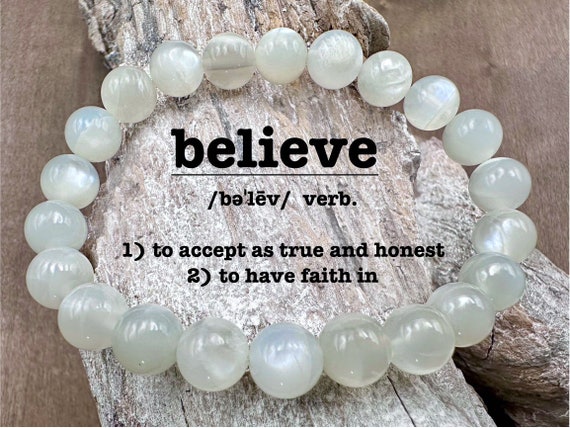 Natural Stretch Moonstone Bracelet