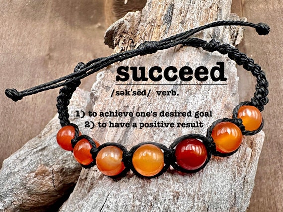 Adjustable Macrame Carnelian Bracelet