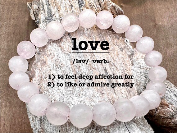Natural Stretch Frosted Rose Quartz Bracelet