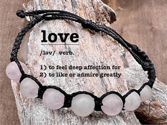 Adjustable Macrame Frosted Rose Quartz Bracelet