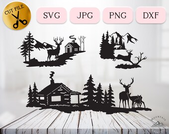 Download Winter Forest Svg Etsy