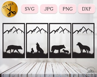 Download Wolf Family Svg Etsy