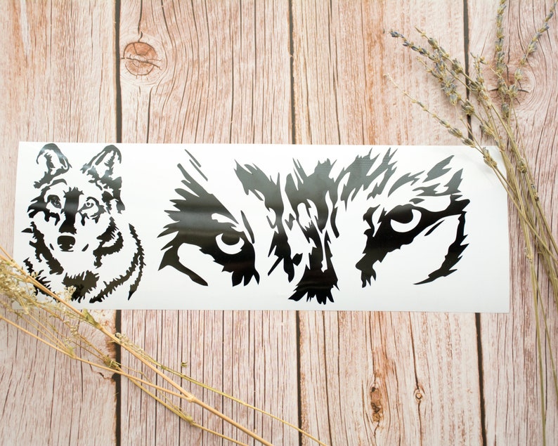 Wolf Silhouette SVG Bundle Wolf Eyes Vector Wild Fierce Svg Etsy