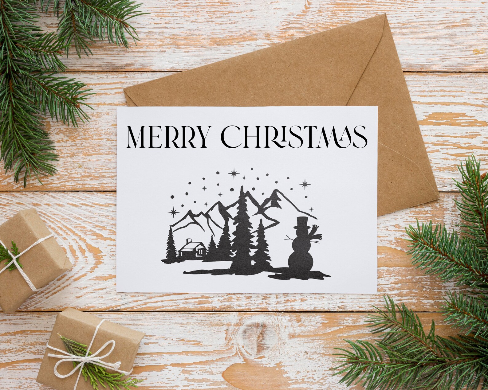 Christmas Night SVG, Snowman Scene Svg, Santa Sleigh Svg for Cricut ...