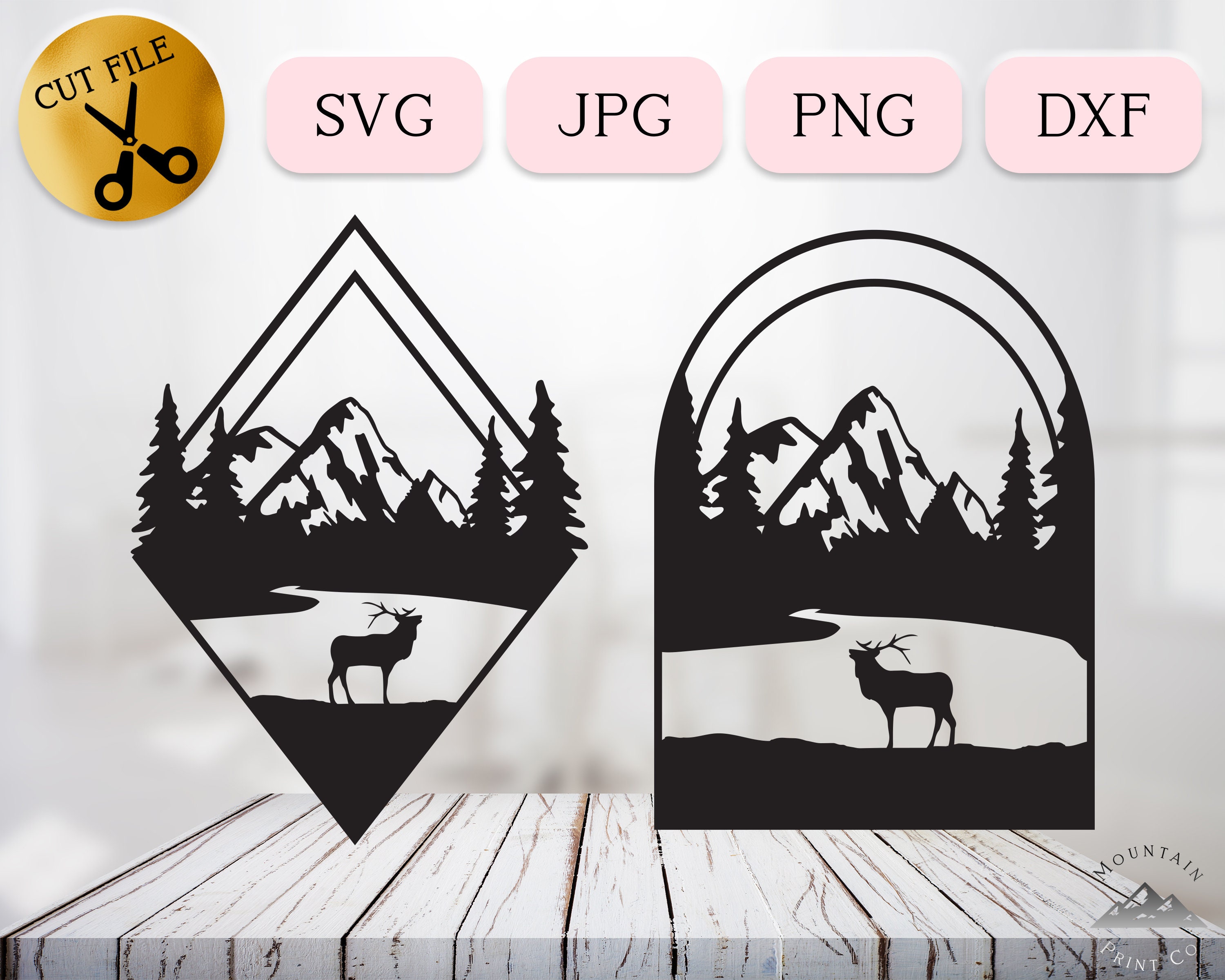 Geometric Deer SVG Diamond Elk Svg Cricut Nature Woodland Etsy Canada