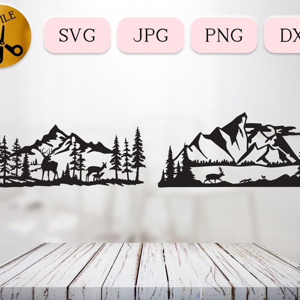 Hunting Scene Svg - Etsy
