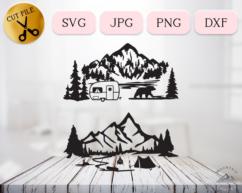 Free Free 315 Mountain Camping Svg SVG PNG EPS DXF File