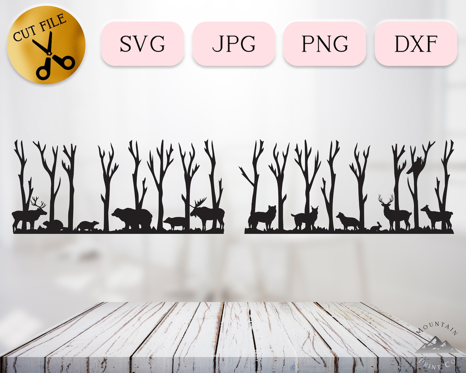 Waldtiere Svg Bundle Waldtiere Dxf Waldtiere Silhouette - Etsy Schweiz