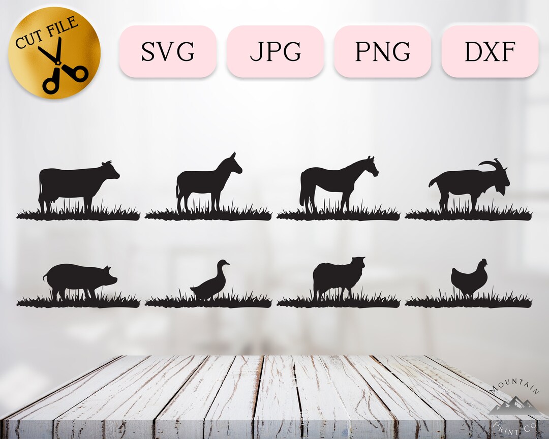 Ultimate Farm Animal Svg Bundle for Cricut, Western Animal Clipart ...