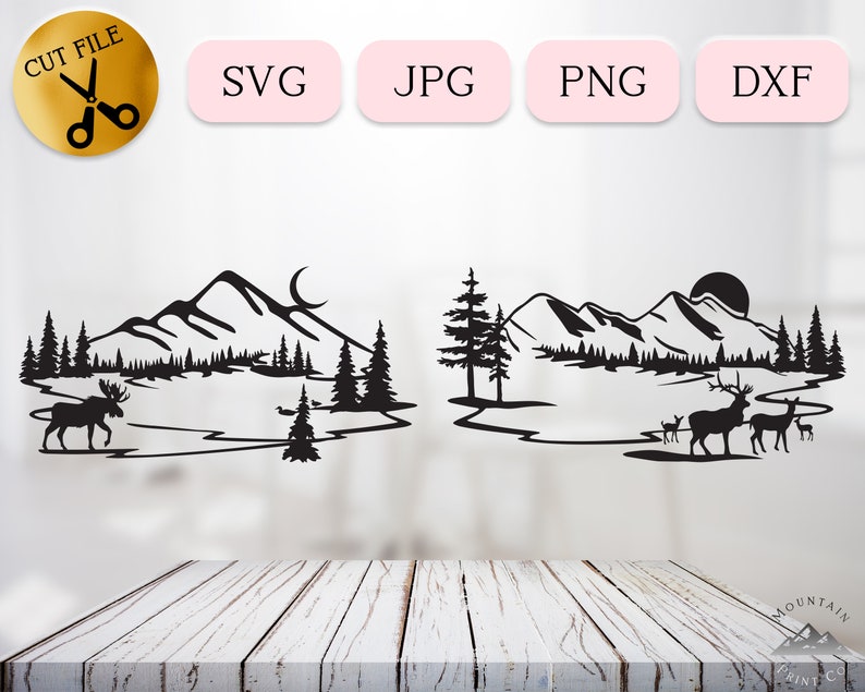 Free Free Mountain Lake Svg 160 SVG PNG EPS DXF File