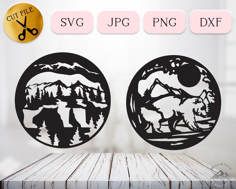 Free Free 230 Forest Mountain Silhouette Svg SVG PNG EPS DXF File