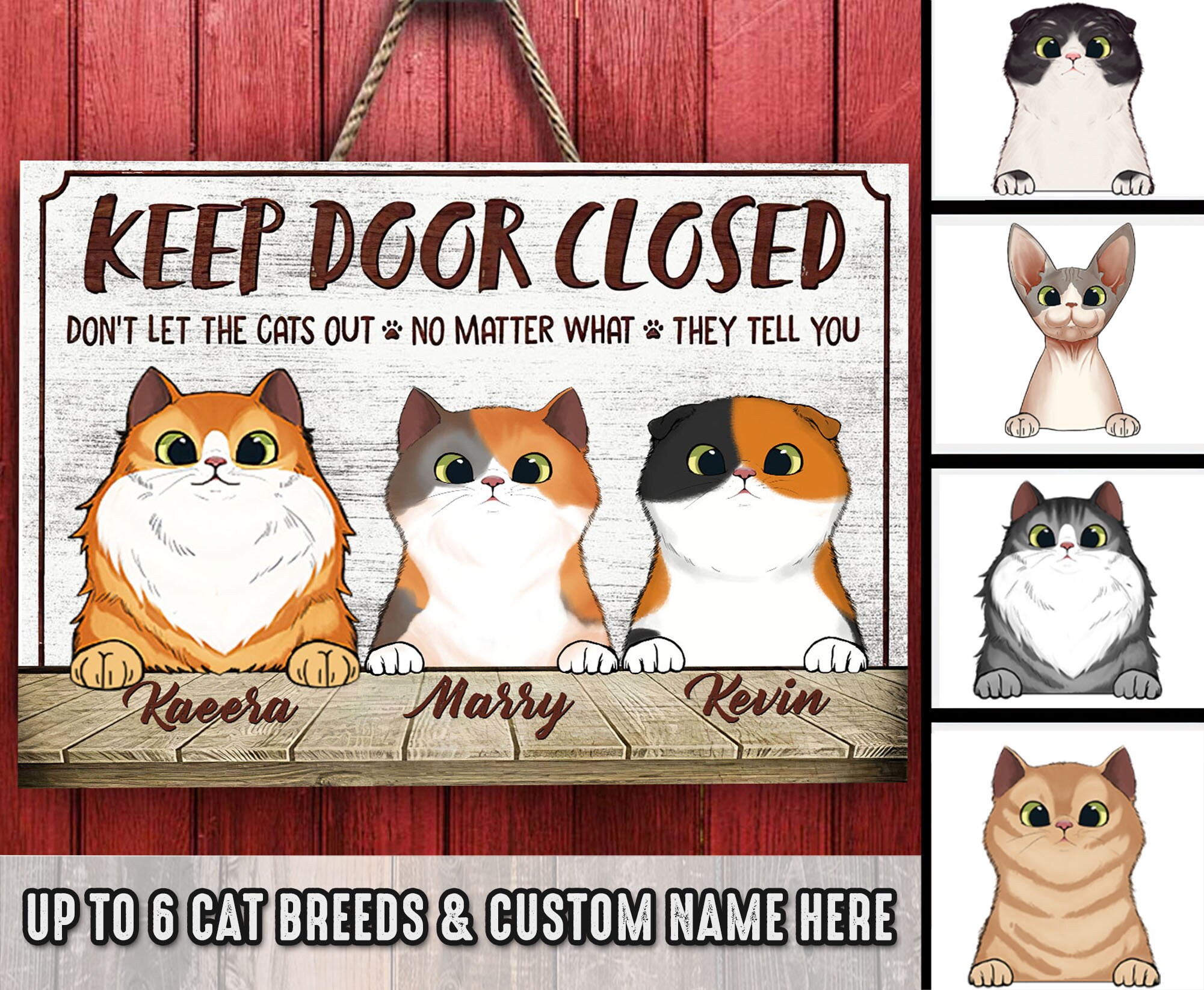 Tür schließen lassen Katzenschild Lustiges Katzenschild | Etsy