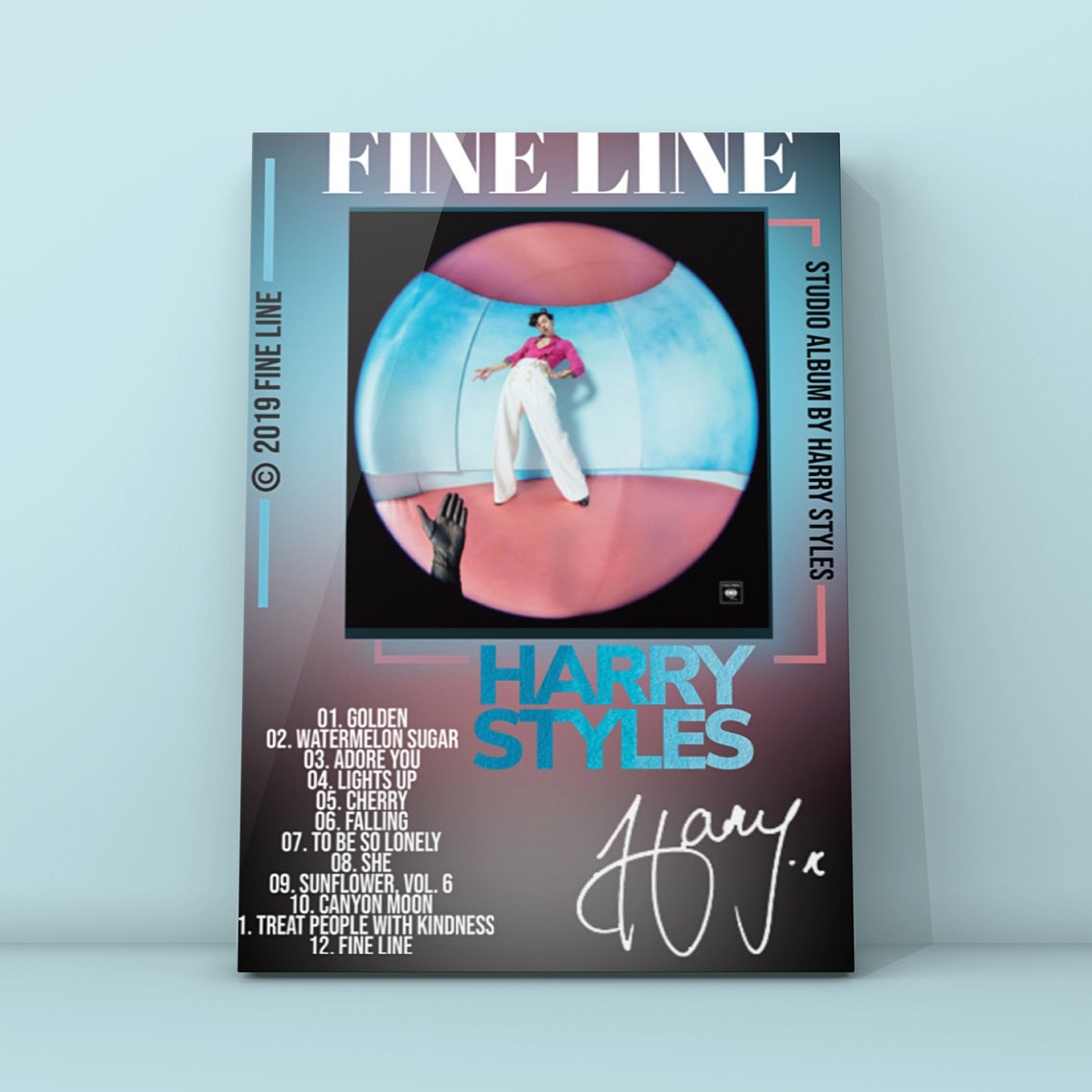 Harry Styles Fine Line Ãlbum cover / Prints / Art Decor / Wall | Etsy