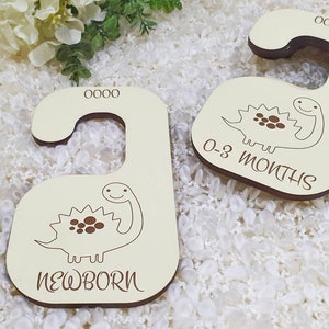 Baby Wardrobe Dividers | Baby Clothes Size Dividers | Nursery Decor | Baby Shower Gifts | *ETCHED BOTH SIDES*